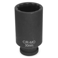 30mm 1/2" Drive 12 Point Spindle Axle Nut Socket Nut Bolt Twist Socket