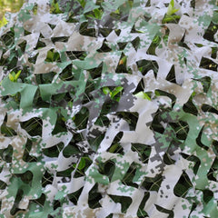 Outdoor Camping Woodland Leaves Digital Camouflage Net Tactical Double Layer Netting Web