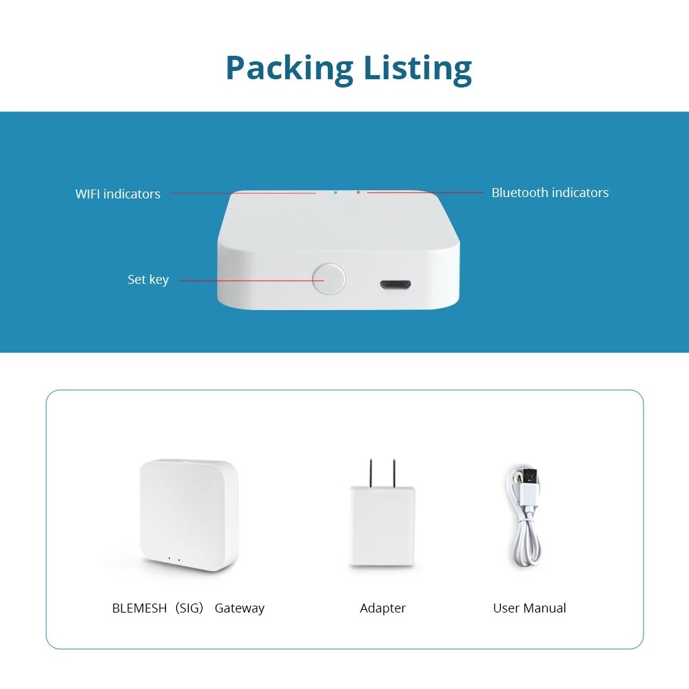 Smart WiFi Bluetooth Home Bridge Wireless Remote Controller