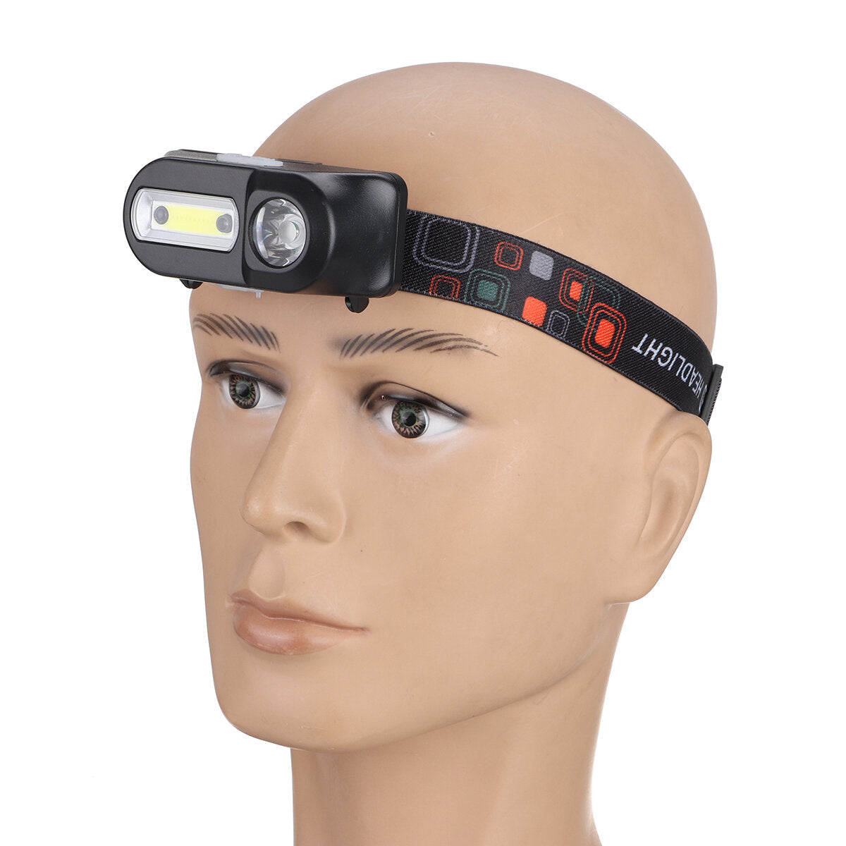 USB Rechargeable COB Headlamp Running Camping Fishing Cycling Flashlight Sensor Work Light