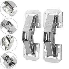 2pcs Cabinet Bridge Hinge Cupboard Door Hinge 90 Easy Mount Concealed Cabinet Kitchen Cupboard Sprung Door Drawer Hinges