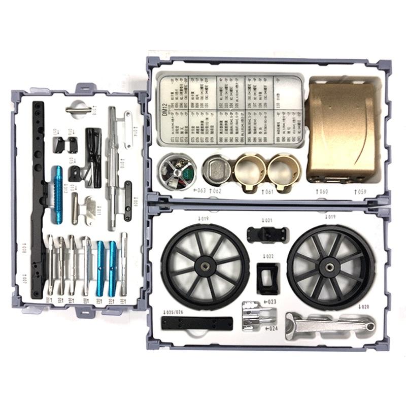 Creative All-metal Retro Model Car Rechargeable Simulation Science Toy High Challenge Assembled Electric Model Kit