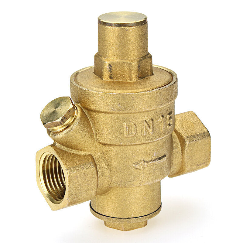Brass Adjustable Water Heater Pressure Reducing Valve 1/2" 3/4" 1" 1-1/4" 1-1/2" 2" Safety Relief Valve Pressure Regulator Controller