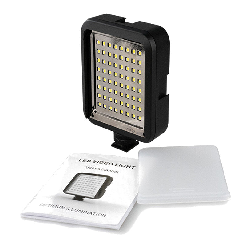 LED Video Light Photography SLR Camera Fill Light Flash 64 Lamp Beads Hot Shoe Holder for Camcorder