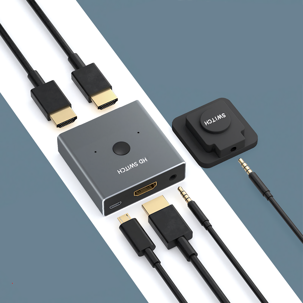 HDMI-compatible Switch 4K Bi-Directional HDMI-compatible Splitter 2 in 1 out / 1 in 2 out Switcher