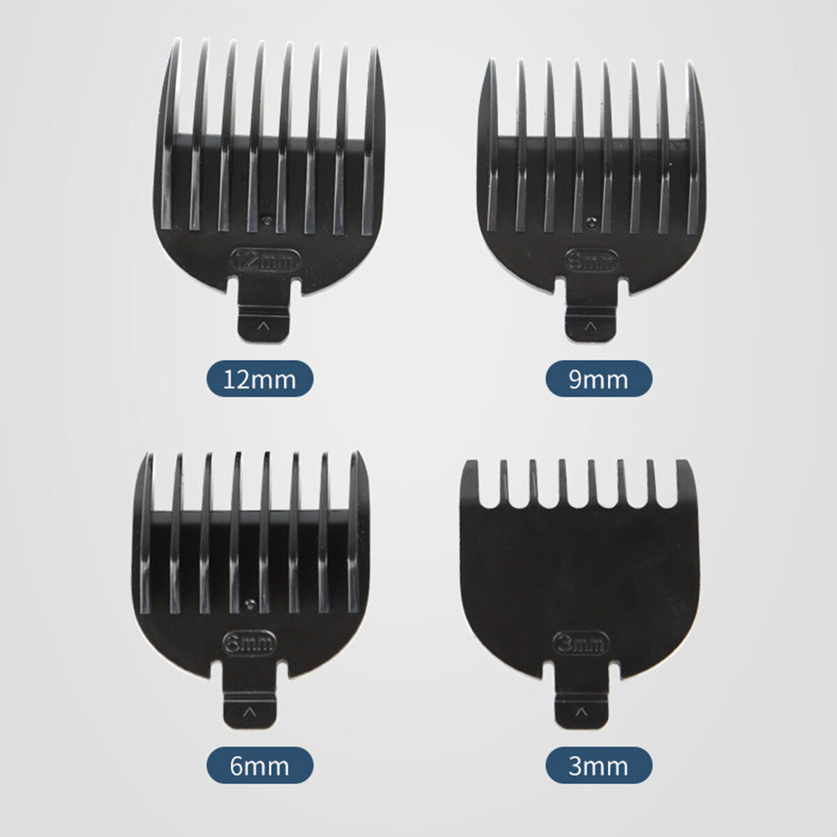 12 in 1 Multifunctional Hair Clipper Razor Body Hair Cutter Carving Electric Trimmer With 4Pcs Limiting Combs Base