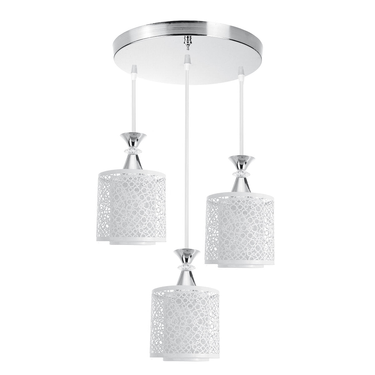 Modren Dining Room Adjustable Loft Glass Ceiling Light Lamp Shade Pendant Light Without Bulb