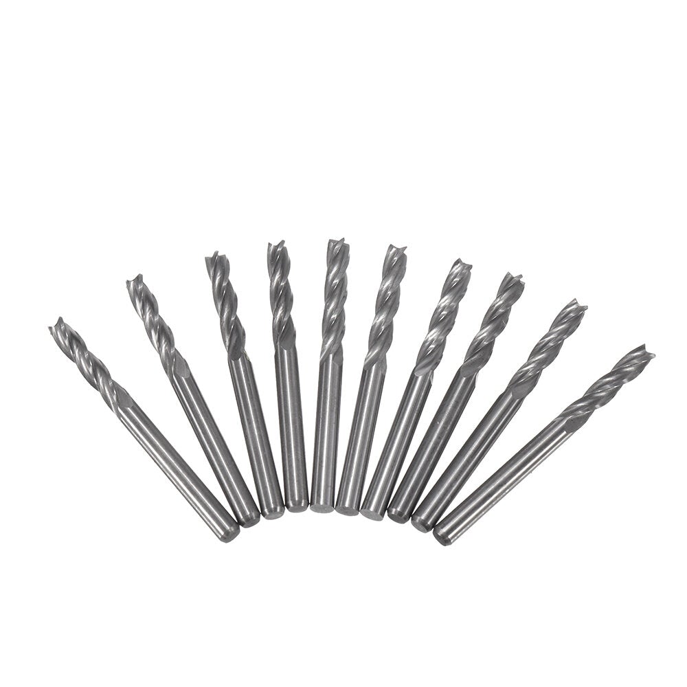 10pcs 4 Flutes 3.175*17mm Milling Cutter Carbide End Mill CNC Cutting Tool
