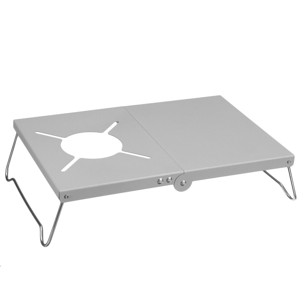 Camping Folding Stove Table Portable BBQ Grill Folding Picnic Desk BBQ Stove Stand Bracket for Camping Picnic Accessories