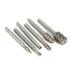 6Pcs 1/8 Inch Shank Milling Rotary File Burrs Bit Set Carving Tools