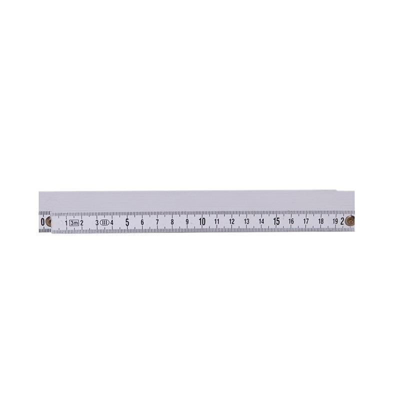 2M Plastic Folding Ruler Straight Ruler Double Scale 10 Locking Joints 200cm Portable Carpenter Measuring Tools