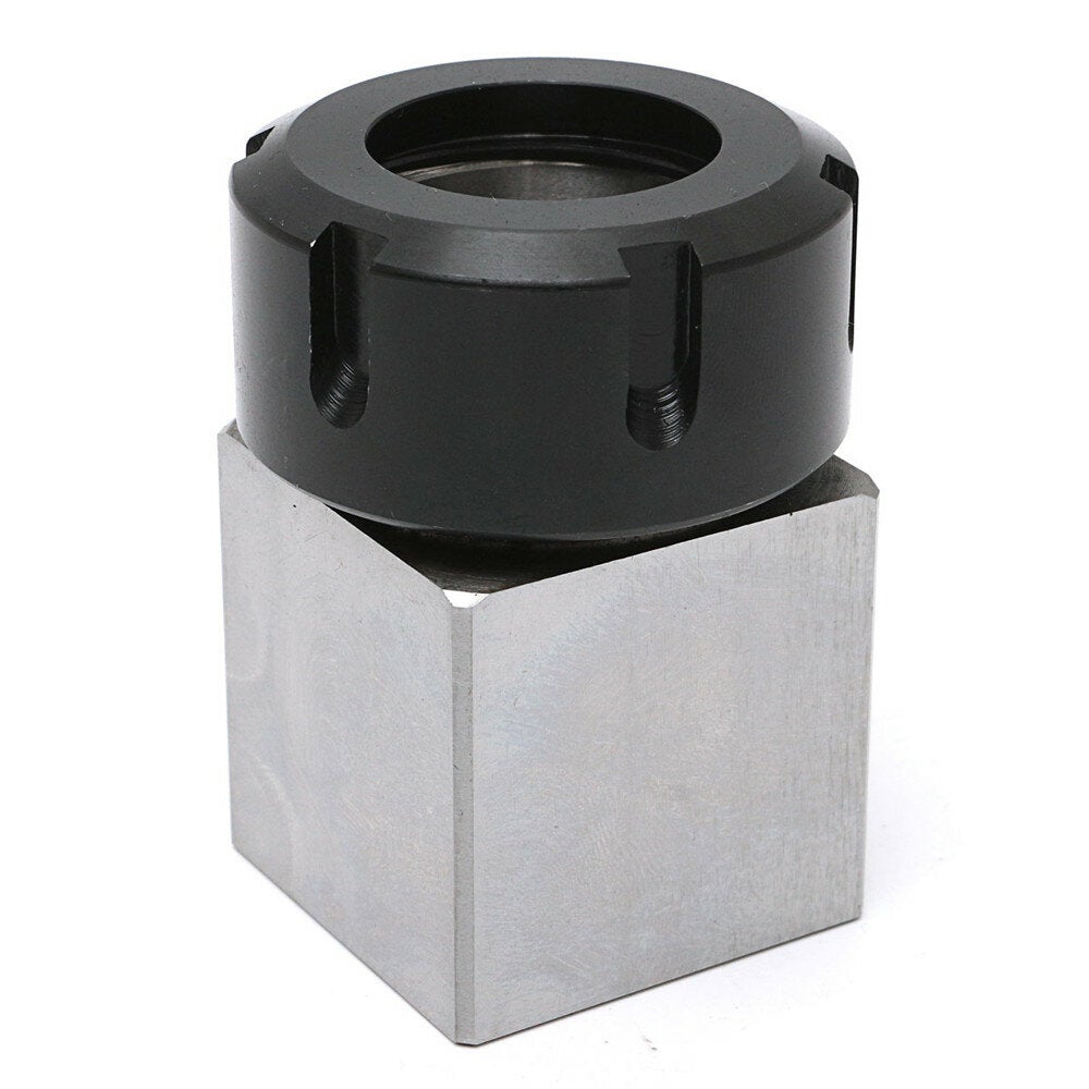 Hard Steel Square Collet Chuck Block CNC Lathe Tool Holder