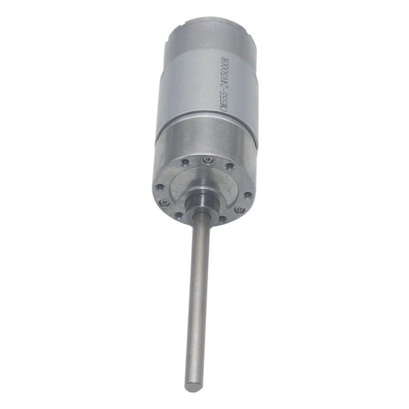 DC 12/24V Micro Gear Reduction Motor 130RPM 75.5mm Extended Shaft Gear Motor