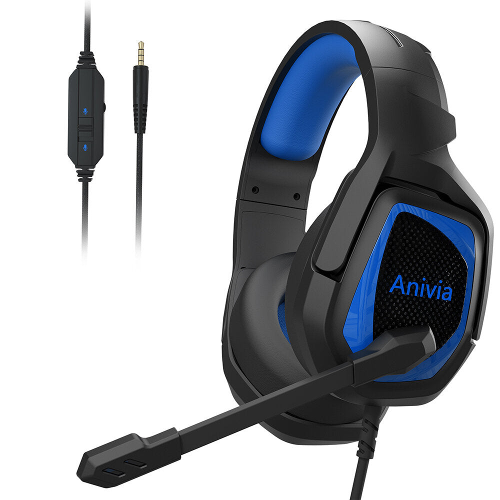 Gaming Headset Virtual 7.1 Sound Effect USB Interface Omnidirectional Flexible Microphone for PS4 Laptop PC