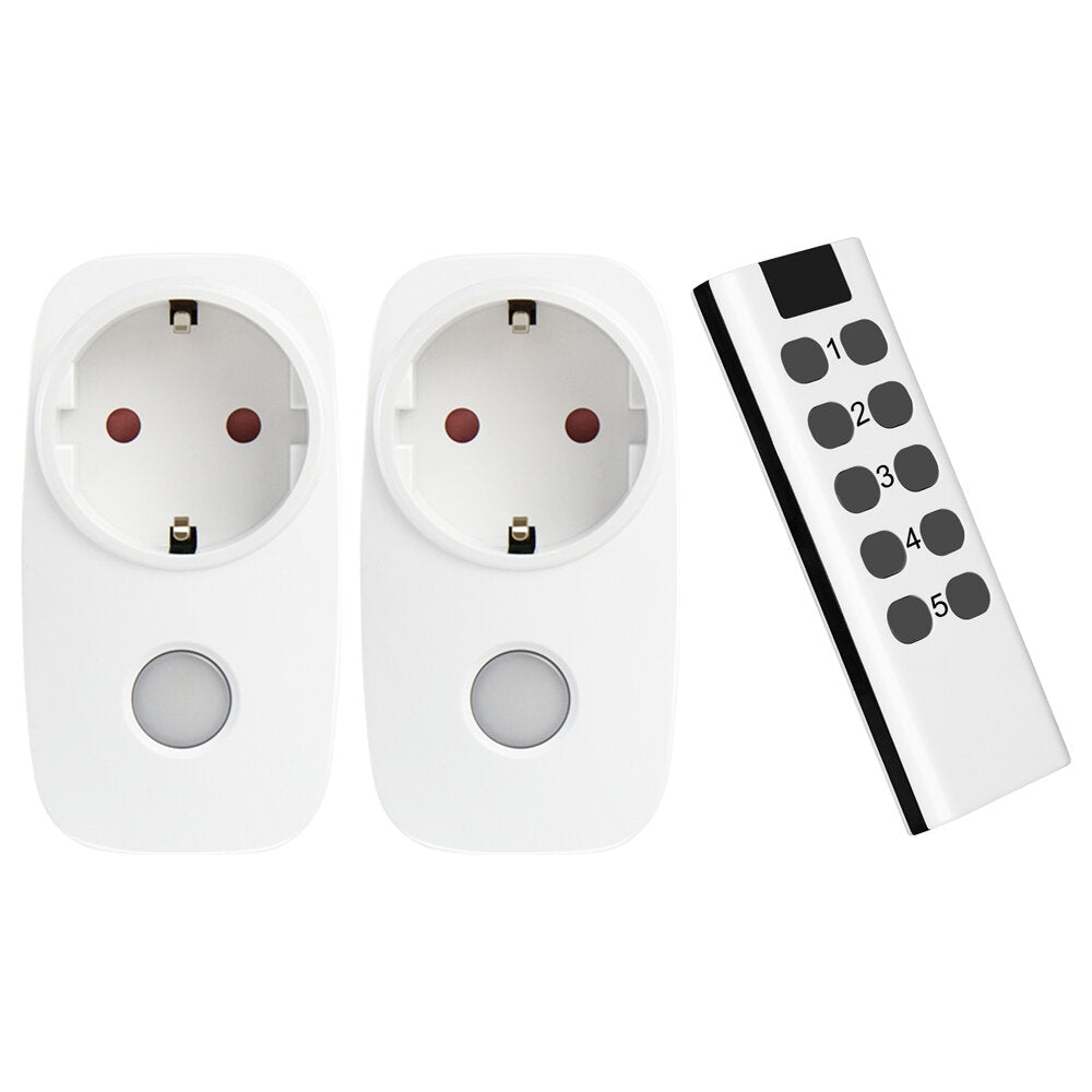 Smart Remote Control Socket Set Universal EU Outlet With Night Light Outlet Wireless 433 Mhz Compatible