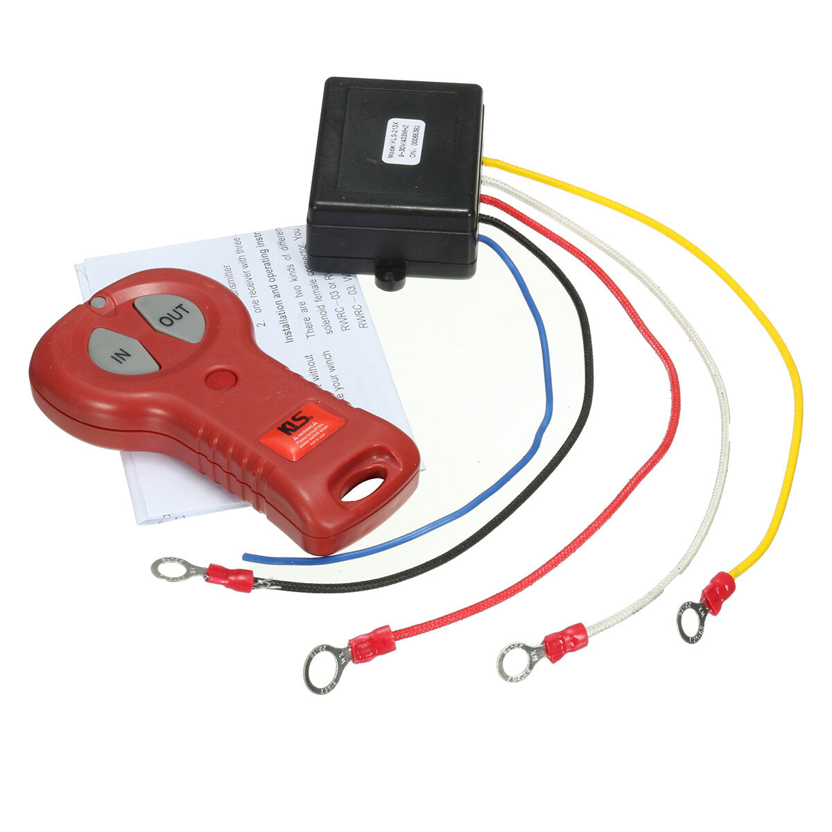 Winch In Out Wireless Remote Control Switch Kit for Jeep ATV SUV Truck Off Road