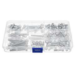 110Pcs M5 Stainless Steel 10-40mm Hex Socket Cap Screw Allen Bolt Assortment Kit