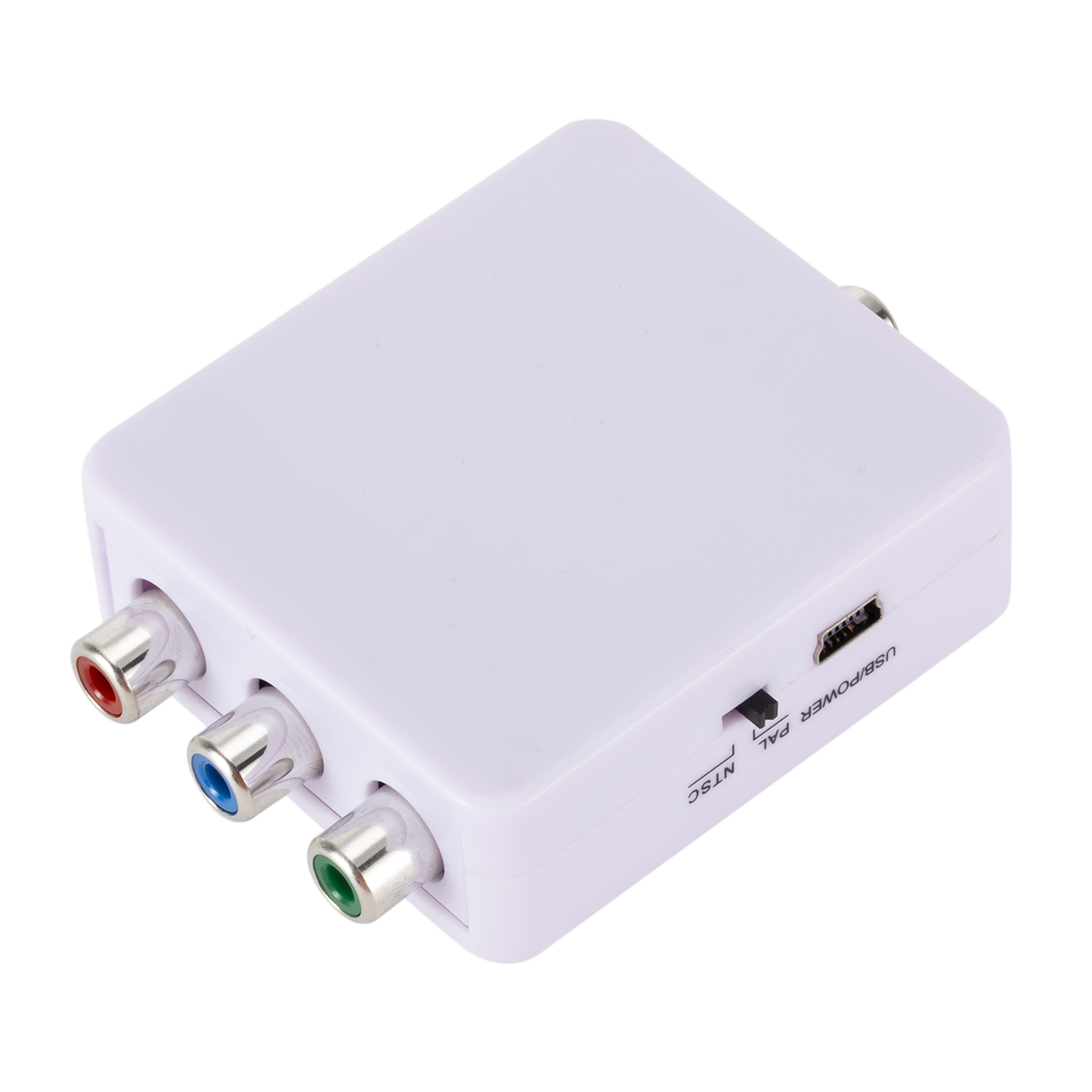 Mini YPbPr to CVBS Video Converter Adapter Color Difference to AV Converter 1080P for TV Projector Monitor