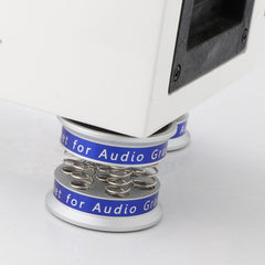 Aluminum Alloy Shockproof Spring Pad Shock Absorber Isolation Stand for Amplifier Speaker Turntable Player Audio CD 4Pcs
