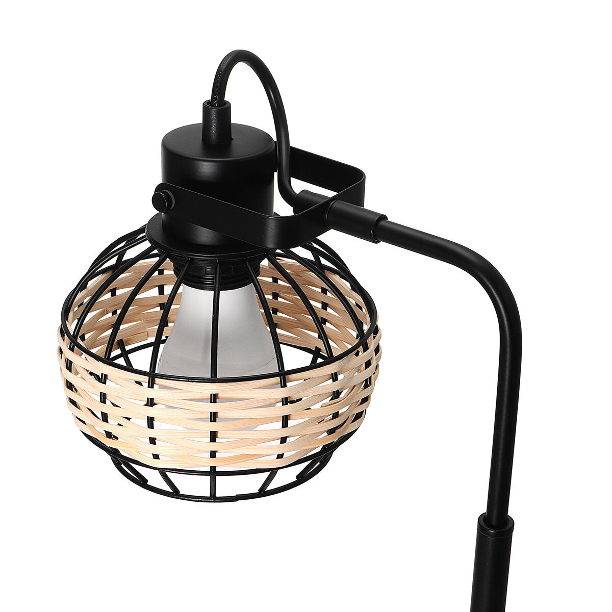 Rattan Hollow Cage Design Floor Lamp Modern & Rustic Style Living Room Bedroom