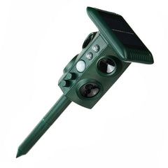 Solar Power Ultrasonic Repeller Cat Dog Pest Infrared Repellent Sensor Animal