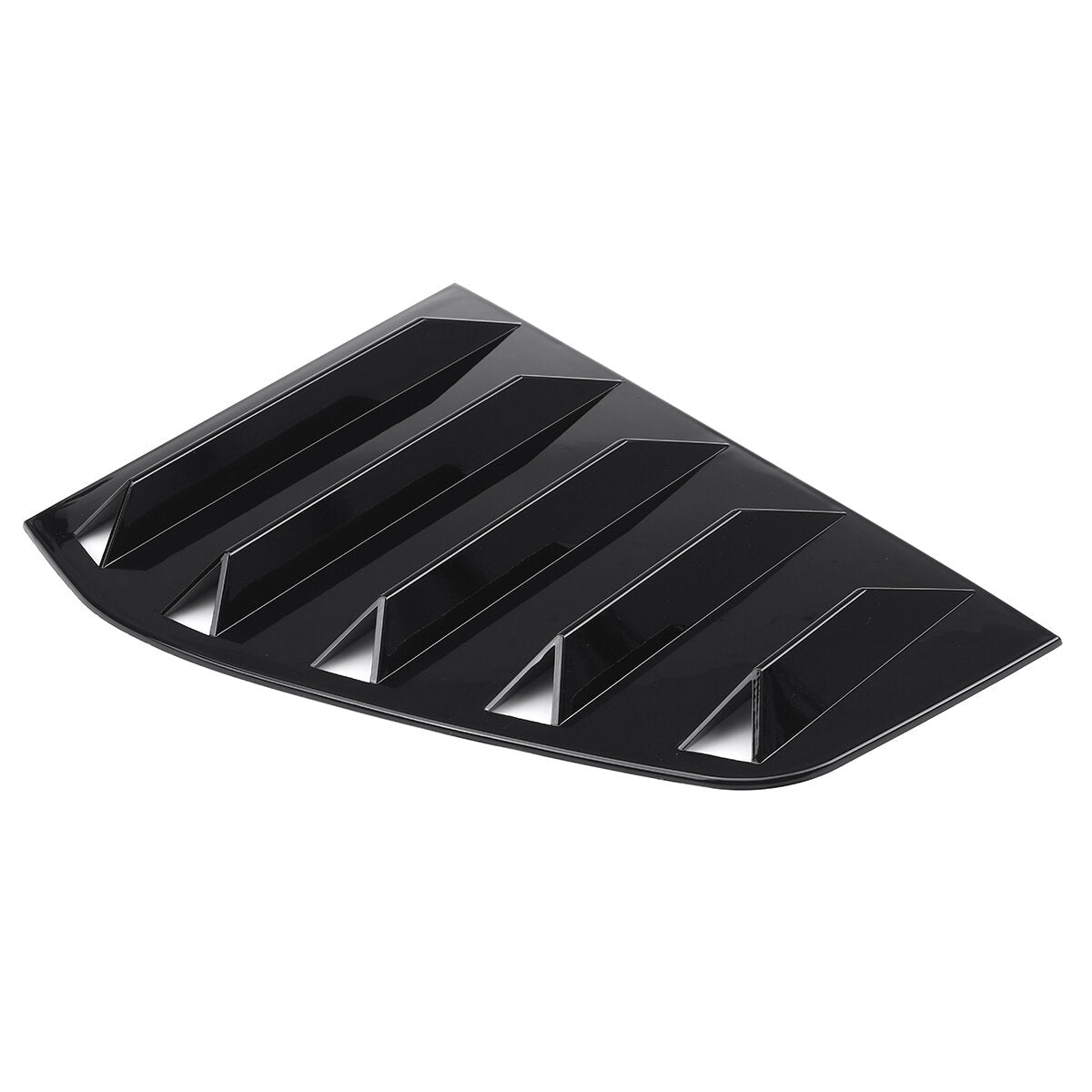 Rear Window Louver Shutter Cover Trim For VW GOLF MK6 2010-2014 Glossy Black