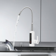 3KW Instant Hot Water Tap Electric Faucet Heater Kitchen Temperature Display