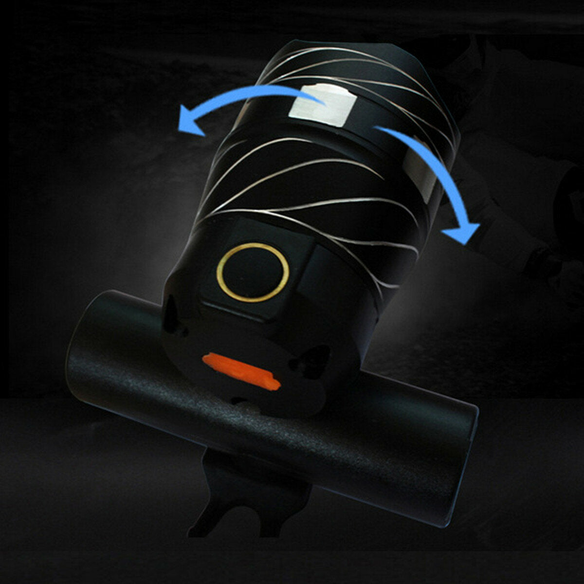 800LM T6 Bicycle Light Three Modes Zoomable Night Riding USB Rechargeable Waterproof