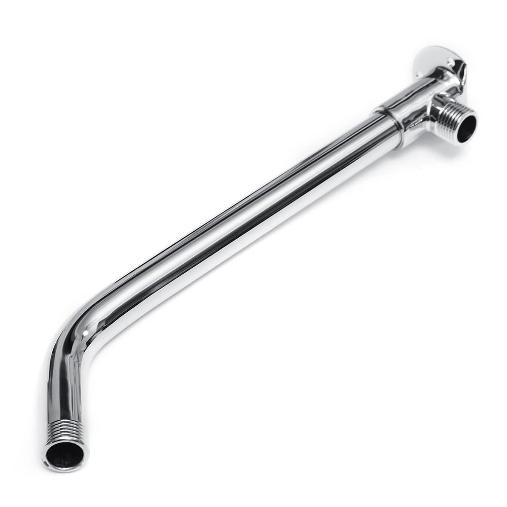265mm Wall Mounted Shower Arm Bottom Entry Shower Head Extension Arm W/Screws Base
