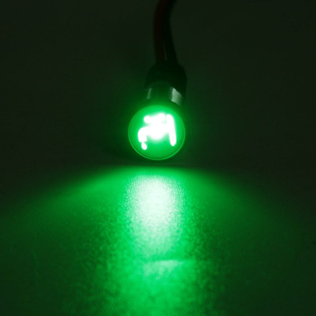 8mm 12V LED Dash Panel Indicator Light Lamp Car Van Boat Faucet Pattern