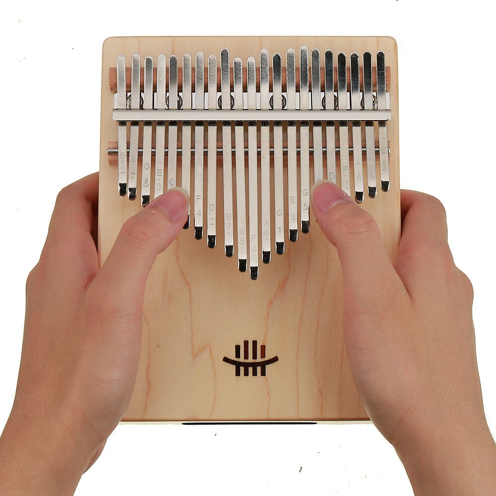 21 Keys Thumb Piano Wooden Professional Kalimba Bottom Hole Mahogany Musical Instrument for Beginner