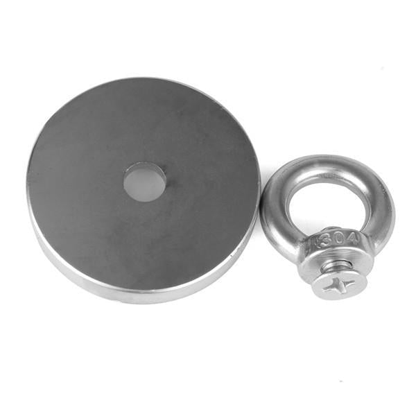 60mm Neodymium Recovery Magnet with 304 Steel Ring