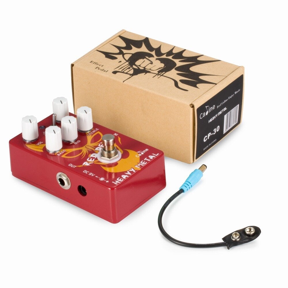 Heavy Metal Guitar Pedal Aluminum Alloy Housing Red Devil Delay Pedal True Bypass Design Guitar Accessories