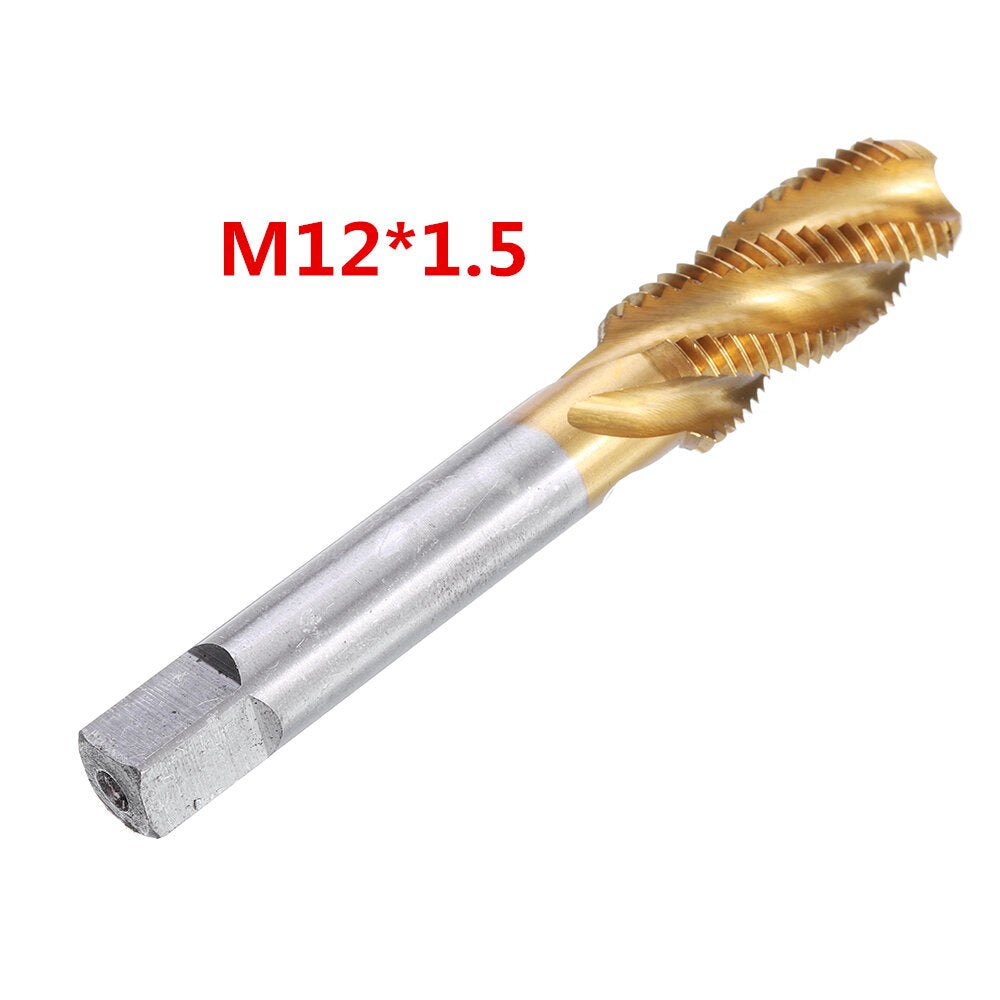M12-20 HSS Titanium Coated Metric Spiral Fluted Machine Screw Hand Tap