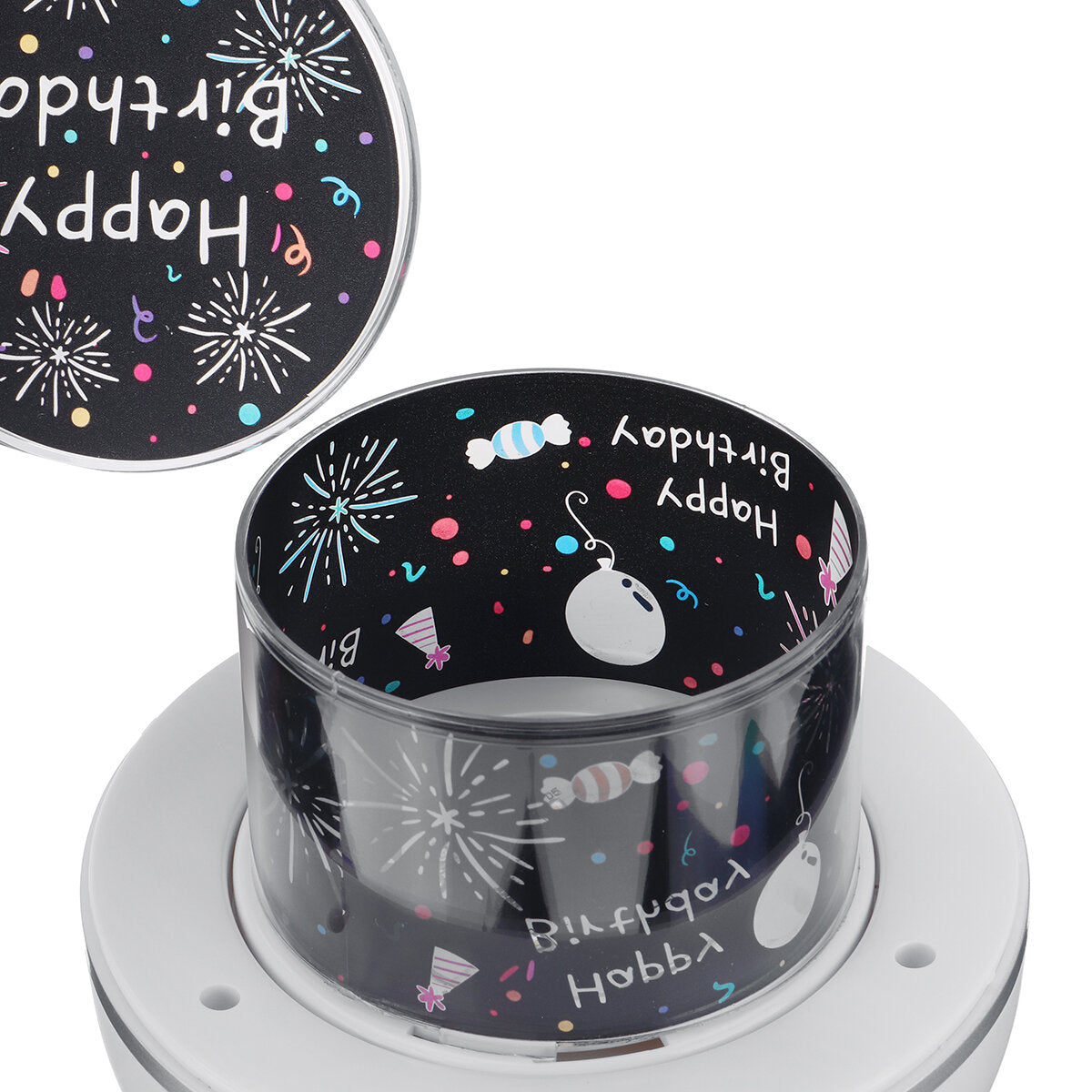 USB LED Star Projection Lamp Music Colorful Night Light Garden Birthday Christmas Gift