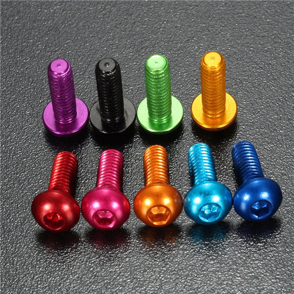 10Pcs M310mm Hex Socket Screws Round Head Cap Screw 7075 Aluminum Alloy