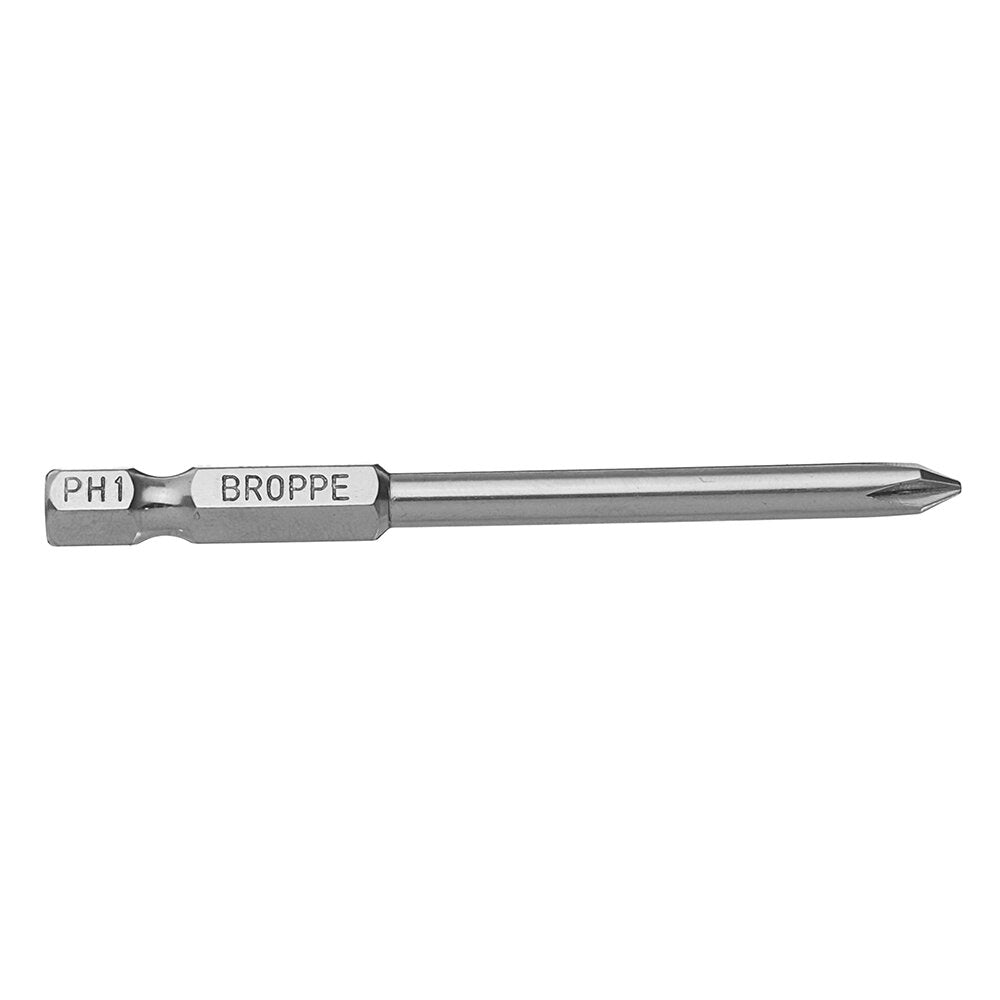 10Pcs 75mm S2 Alloy Steel Magnetic Cross Head Screwdriver Bits 1/4 Inch Hex Shank