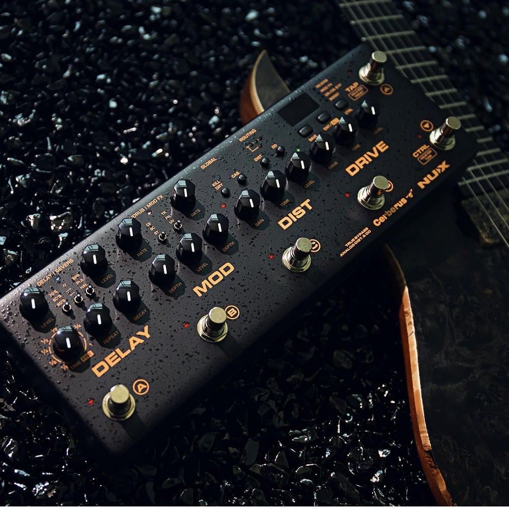 Multi Function Guitar Effects Pedal Processor Integrated Analog Overdrive Distortion Modulation and Delay Reverb