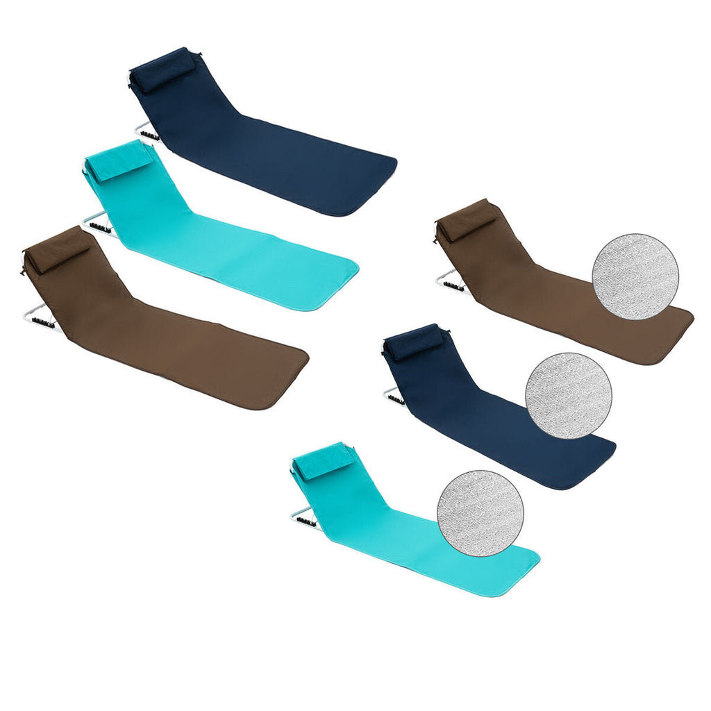 Portable Folding Beach Chairs Foldable Recliner Outdoor Lounge Park Beach Chair