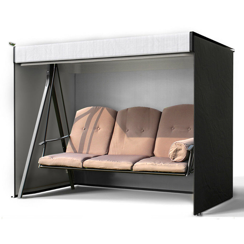 220*170*125cm 210D Oxford Fabric 3 Seater Swing Seat Cover Dustproof Waterproof Garden Furniture Protector Chair Hammock Cover