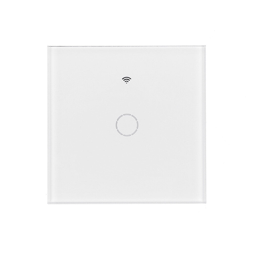EU/UK 1/2/3 Gang eWelink WIFI Smart Wall Light Switch Touch Panel APP Remote Control Switch Single Live Wire No Neutral Line Switch