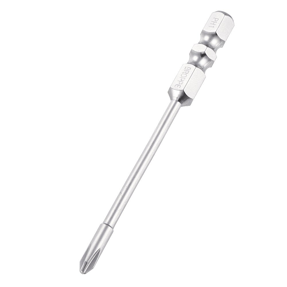 8Pcs 75mm/100mm Length Impact Phillips Screwdriver Bit High Torque Cross Screwdriver Bit S2 Strong Magnetic Screwdriver Bit