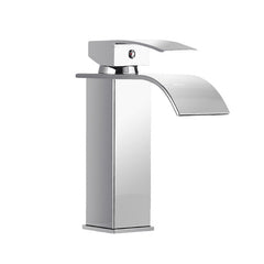Waterfall Plating Bathroom Basin Faucet Single Lever Hole Hot And Cold Washing Tap