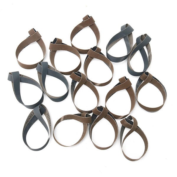 15pcs 25x762mm Sanding Belts 600/800/1000 Grit Aluminum Oxide Sanding Belts