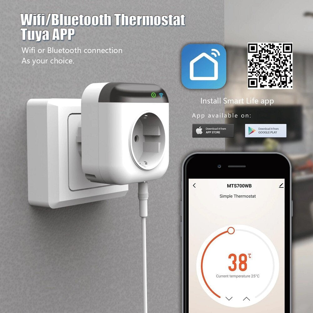 Smart Wifi Thermostat Warm Floor Thermostat Temperature Controller Works with Alexa Google Home 220V