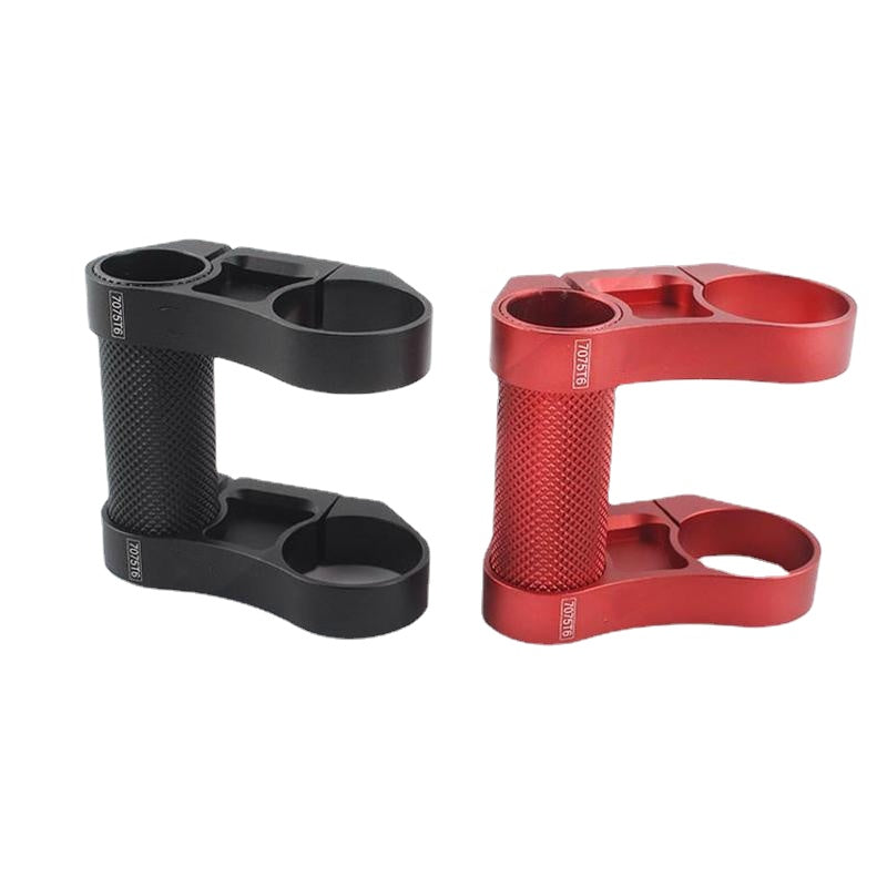 Folding Bike CNC Lightweight 7075 T6 Aluminum Double Stem BMX T-head Tube Adapter 25.4mm 31.8mm