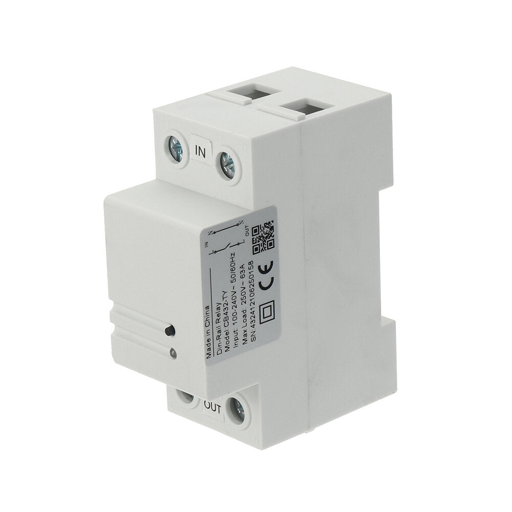 Din-Rail Relay 63A WiFi Energy Consumption Metering Wireless On/Off Switch Relay Meter