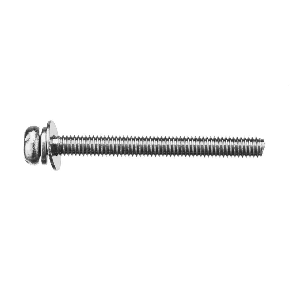 M3SP2 200Pcs M3 Stainless Steel 6-30mm Phillips Pan Head Machine Screw Washer Bolt Asortment