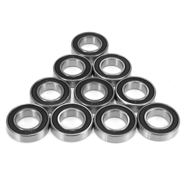 10pcs 15mmx24mmx5mm Deep Groove Metal Rubber Shielded Sealed Ball Bearings