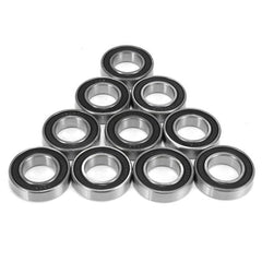 10pcs 15mmx24mmx5mm Deep Groove Metal Rubber Shielded Sealed Ball Bearings